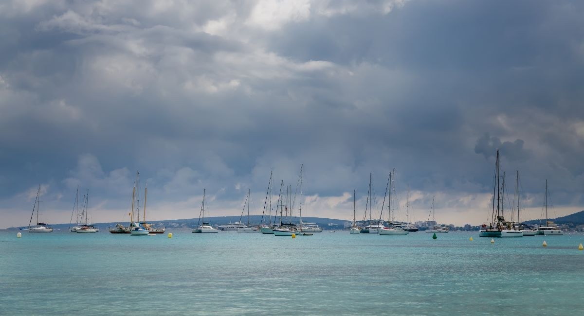 Afternoon storm clouds forming over Grand Cayman during August wet season